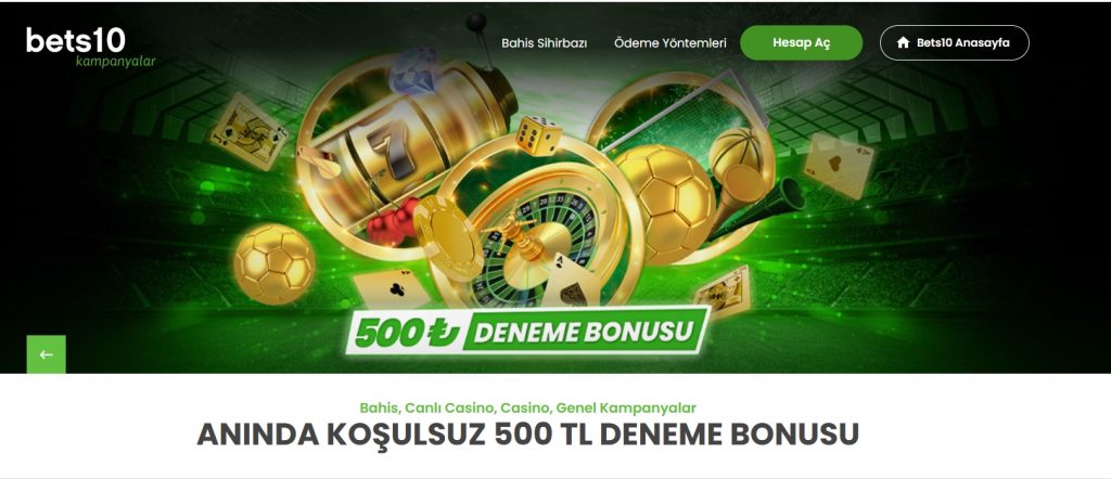 500 TL deneme bonusu