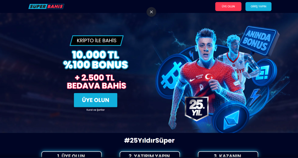 Superbahis ten 10 000 TL Hoş Geldin Bonusu