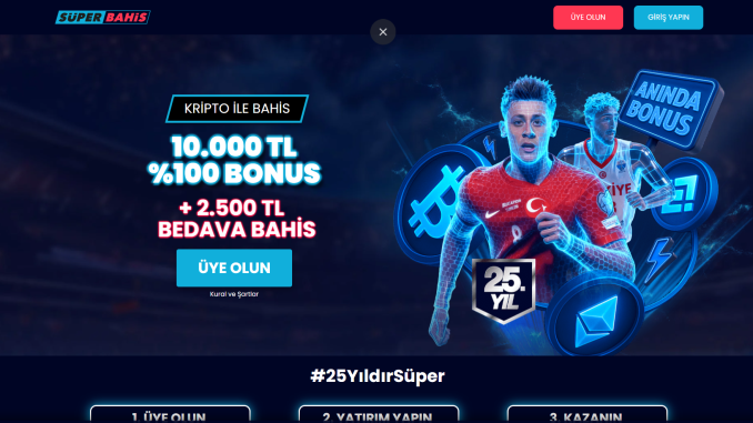 Superbahis ten 10 000 TL Hoş Geldin Bonusu